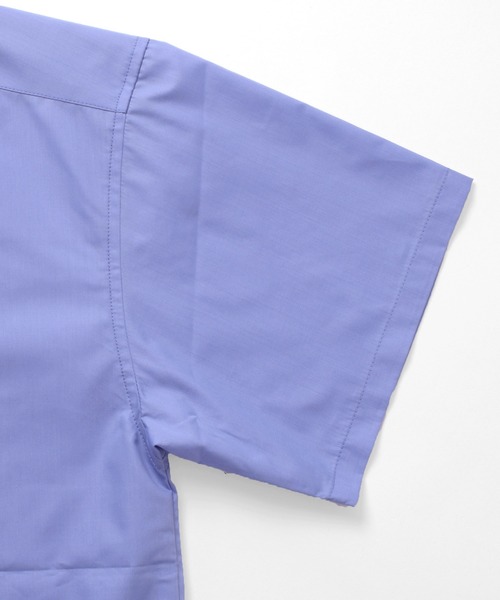 GLAZOS（グラソス）の「さらさら無地半袖シャツ（シャツ/ブラウス・キッズ・ブルー/ホワイト・150cm/140cm/160cm/170cm）」の6枚目の写真