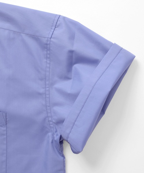 GLAZOS（グラソス）の「さらさら無地半袖シャツ（シャツ/ブラウス・キッズ・ブルー/ホワイト・150cm/140cm/160cm/170cm）」の4枚目の写真