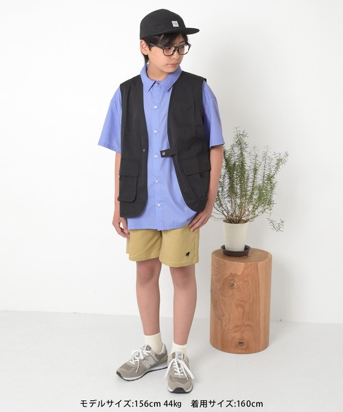 GLAZOS（グラソス）の「さらさら無地半袖シャツ（シャツ/ブラウス・キッズ・ブルー/ホワイト・150cm/140cm/160cm/170cm）」の20枚目の写真