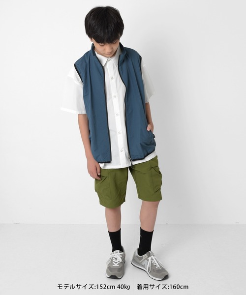 GLAZOS（グラソス）の「さらさら無地半袖シャツ（シャツ/ブラウス・キッズ・ブルー/ホワイト・150cm/140cm/160cm/170cm）」の21枚目の写真