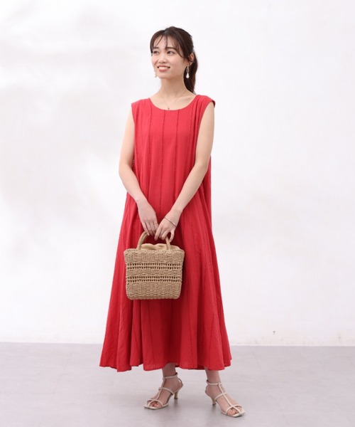 Chez toi(シェトワ)の「INDIA/ハシゴレースフレアワンピース(ワンピース・レディース・ブラック/レッド/グレイッシュベージュ・FREE)」の19枚目の写真