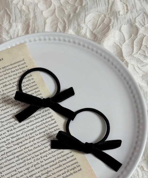 cuorequal（クオレコール）の「2setリボンヘアピン（ヘアピン・レディース・ブラック/ブラック系その他・FREE）」の7枚目の写真