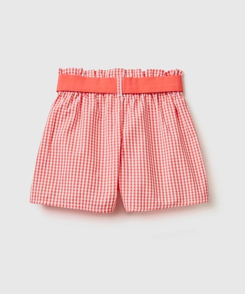 BENETTON (UNITED COLORS OF BENETTON)(ベネトンユナイテッドカラーズオブベネトン)の「キッズチェックリボンドロストショートパンツG(その他パンツ・キッズ・レッド・98/104/X-SMALL/90/116/82)」の3枚目の写真