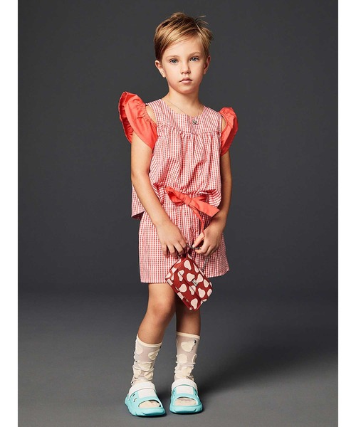 BENETTON (UNITED COLORS OF BENETTON)(ベネトンユナイテッドカラーズオブベネトン)の「キッズチェックリボンドロストショートパンツG(その他パンツ・キッズ・レッド・98/104/X-SMALL/90/116/82)」の5枚目の写真