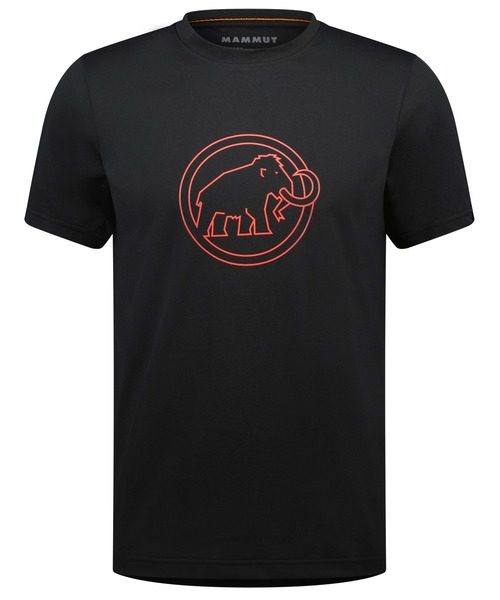 Mammut(マムート)の「QD ロゴ プリント Tシャツ AF メン / QD Logo Print T-Shirt AF Men / 速乾 / クイックドライ(Tシャツ/カットソー・メンズ・ブラック/ホワイト・MEDIUM/LARGE)」の1枚目の写真