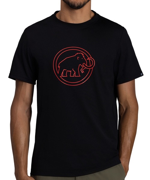 Mammut(マムート)の「QD ロゴ プリント Tシャツ AF メン / QD Logo Print T-Shirt AF Men / 速乾 / クイックドライ(Tシャツ/カットソー・メンズ・ブラック/ホワイト・MEDIUM/LARGE)」の4枚目の写真