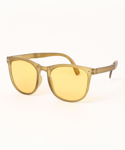 Ritzy（リッツィー）の「折り畳み式ボストン型サングラス（サングラス・レディース・ブラウン/ピンク/イエロー/ブラック/その他・FREE）」の4枚目の写真