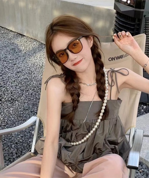 Ritzy（リッツィー）の「折り畳み式ボストン型サングラス（サングラス・レディース・ブラウン/ピンク/イエロー/ブラック/その他・FREE）」の22枚目の写真