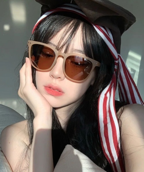 Ritzy（リッツィー）の「折り畳み式ボストン型サングラス（サングラス・レディース・ブラウン/ピンク/イエロー/ブラック/その他・FREE）」の10枚目の写真