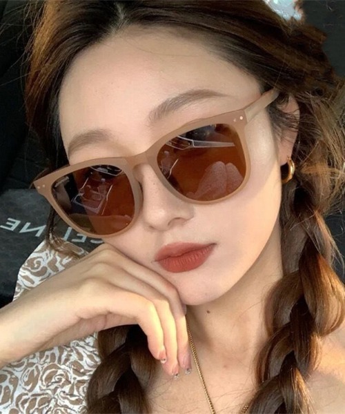 Ritzy（リッツィー）の「折り畳み式ボストン型サングラス（サングラス・レディース・ブラウン/ピンク/イエロー/ブラック/その他・FREE）」の12枚目の写真