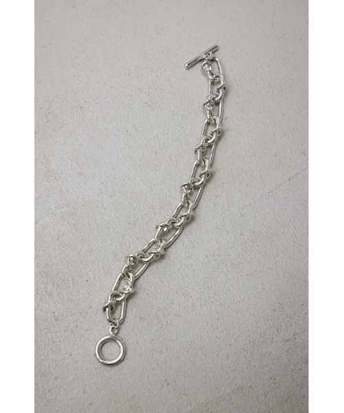 AZUL by moussy（アズールバイマウジー）の「バインチェーンブレスレット（ブレスレット・メンズ・シルバー・FREE）」の3枚目の写真
