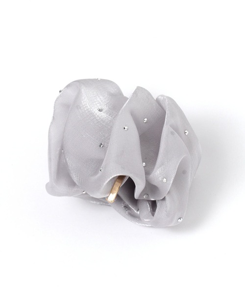 GLOBAL WORK（グローバルワーク）の「ふわふわパチパチヘアカフ/909081（バレッタ/ヘアクリップ・レディース・ホワイト/グレイッシュベージュ/ブルー/ブラック/グレー/ベージュ/ベージュ系その他/グレー系その他6/レオパード/ブラック系/その他1/グレー系その他2/ブラック系1/グリーン/オフホワイト/ダークグリーン/ホワイト系その他2/ホワイト系その他3/シルバー系その他3/ライトベージュ/グレー系その他4/ライトピンク/ホワイト系その他/ベージュ系その他3・ONE SIZE）」の10枚目の写真