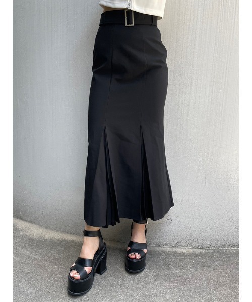 ENVYM（アンビー）の「マーメイドプリーツスカート（スカート・レディース・ブラック/アイボリー・FREE）」の8枚目の写真