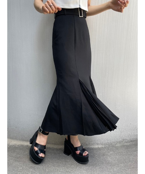 ENVYM（アンビー）の「マーメイドプリーツスカート（スカート・レディース・ブラック/アイボリー・FREE）」の12枚目の写真