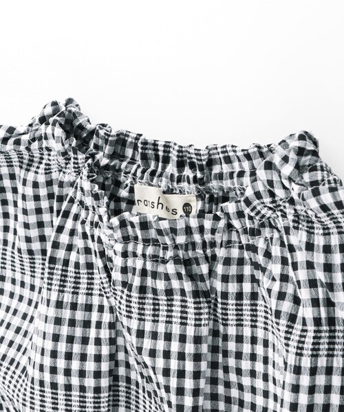 BRANSHES(ブランシェス)の「ギンガム5分袖ブラウス(シャツ/ブラウス・キッズ・ラベンダー/ブラック/シャーベット・90/120/110/100/140/150/130)」の19枚目の写真