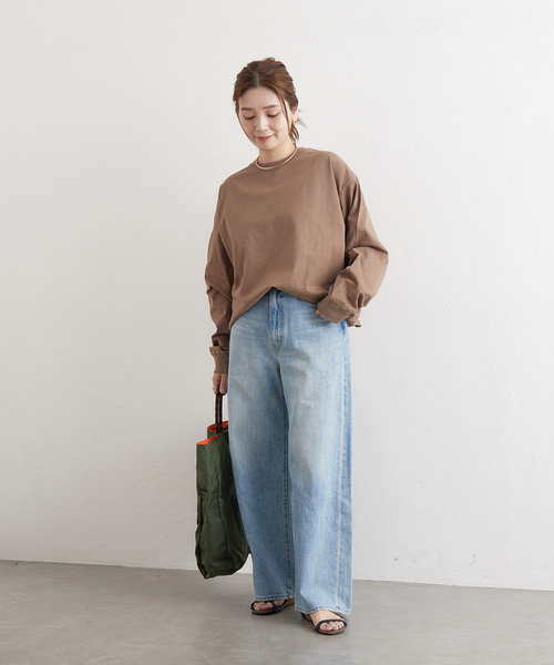 JOURNAL STANDARD（ジャーナルスタンダード）の「《追加》タックスウェットシャツ（Tシャツ/カットソー・レディース・ホワイト/ブラック/サックスブルー/ブラウン系その他/ダークブルー・FREE）」の8枚目の写真