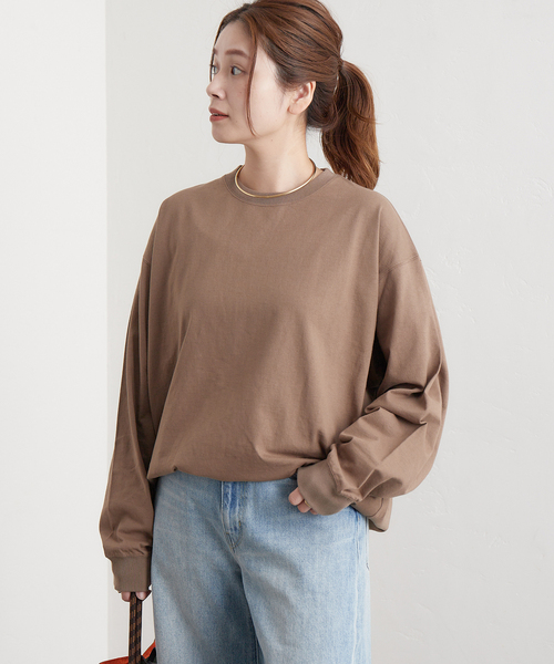 JOURNAL STANDARD（ジャーナルスタンダード）の「《追加》タックスウェットシャツ（Tシャツ/カットソー・レディース・ホワイト/ブラック/サックスブルー/ブラウン系その他/ダークブルー・FREE）」の7枚目の写真