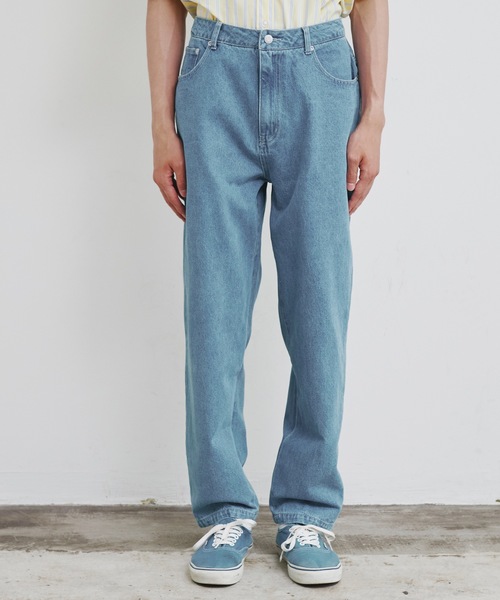 Magine（マージン）の「【SELECT】IR:12ozデニム ワイド テーパードパンツ（デニムパンツ・メンズ・ブラック/インディゴブルー/ライトブルー/ケミカルウォッシュ・M/L/XL）」の22枚目の写真