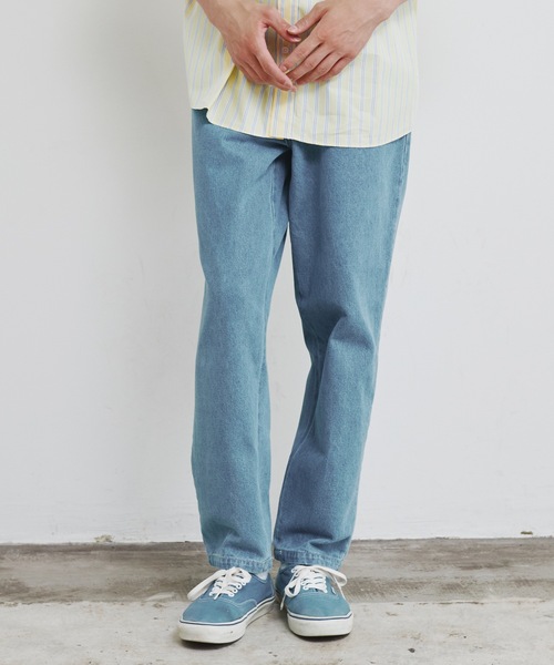 Magine（マージン）の「【SELECT】IR:12ozデニム ワイド テーパードパンツ（デニムパンツ・メンズ・ブラック/インディゴブルー/ライトブルー/ケミカルウォッシュ・M/L/XL）」の10枚目の写真