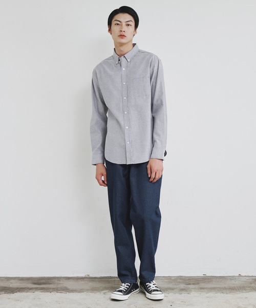 Magine（マージン）の「【SELECT】IR:12ozデニム ワイド テーパードパンツ（デニムパンツ・メンズ・ブラック/インディゴブルー/ライトブルー/ケミカルウォッシュ・M/L/XL）」の17枚目の写真