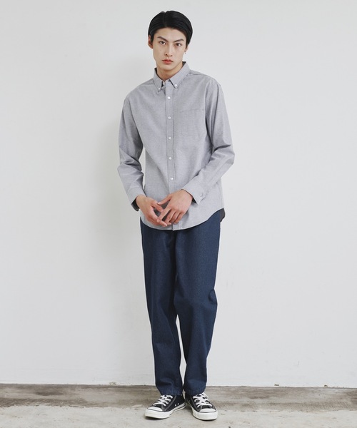 Magine（マージン）の「【SELECT】IR:12ozデニム ワイド テーパードパンツ（デニムパンツ・メンズ・ブラック/インディゴブルー/ライトブルー/ケミカルウォッシュ・M/L/XL）」の21枚目の写真