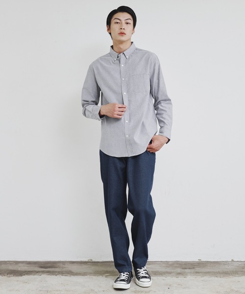 Magine（マージン）の「【SELECT】IR:12ozデニム ワイド テーパードパンツ（デニムパンツ・メンズ・ブラック/インディゴブルー/ライトブルー/ケミカルウォッシュ・M/L/XL）」の13枚目の写真