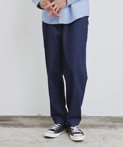 Magine（マージン）の「【SELECT】IR:12ozデニム ワイド テーパードパンツ（デニムパンツ・メンズ・ブラック/インディゴブルー/ライトブルー/ケミカルウォッシュ・M/L/XL）」の6枚目の写真