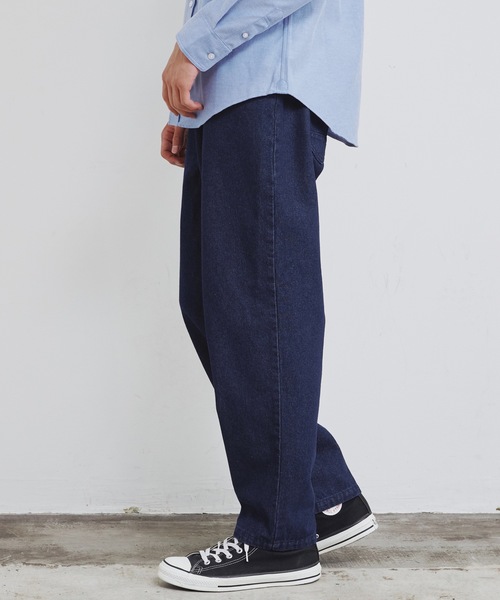 Magine（マージン）の「【SELECT】IR:12ozデニム ワイド テーパードパンツ（デニムパンツ・メンズ・ブラック/インディゴブルー/ライトブルー/ケミカルウォッシュ・M/L/XL）」の15枚目の写真