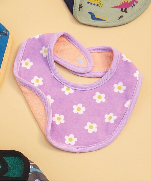 BREEZE（ブリーズ）の「リバーシブルスタイ マイファーストブリーズ（スタイ/よだれかけ・キッズ・ベージュ/パープル/ブラック/グレー/ブラウン/ターコイズブルー/チェック/チャコール/オレンジ/グリーン/アイボリー/オフホワイト/ミント/レインボー/ラベンダー・80）」の12枚目の写真