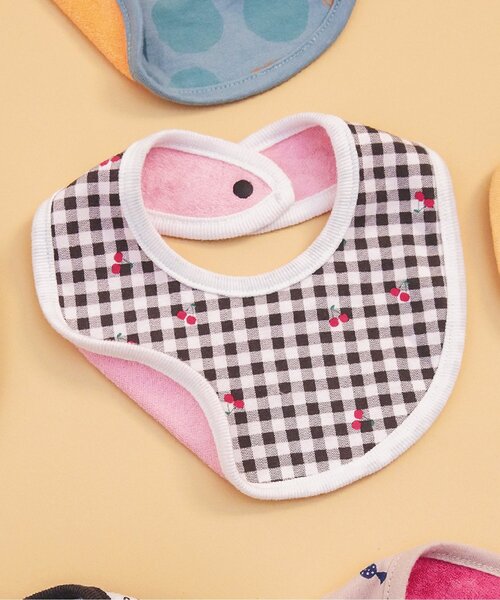 BREEZE（ブリーズ）の「リバーシブルスタイ マイファーストブリーズ（スタイ/よだれかけ・キッズ・ベージュ/パープル/ブラック/グレー/ブラウン/ターコイズブルー/チェック/チャコール/オレンジ/グリーン/アイボリー/オフホワイト/ミント/レインボー/ラベンダー・80）」の15枚目の写真