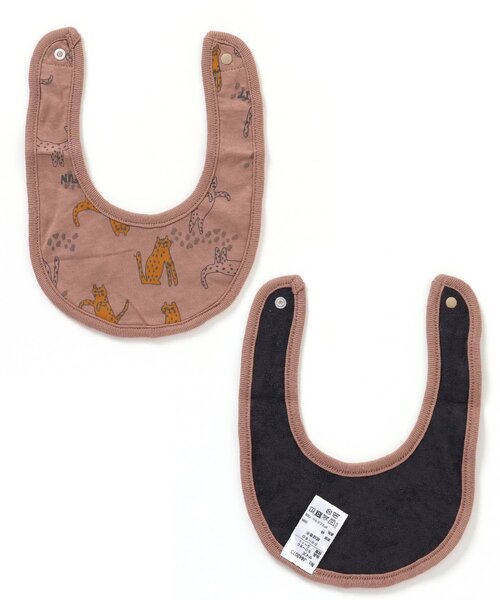 ★ミント刺繍×セサミ★ ハンドメイド　リバーシブル　スタイ ☆ミント刺繍×セサミ☆ ハンドメイド リバーシブル スタイ