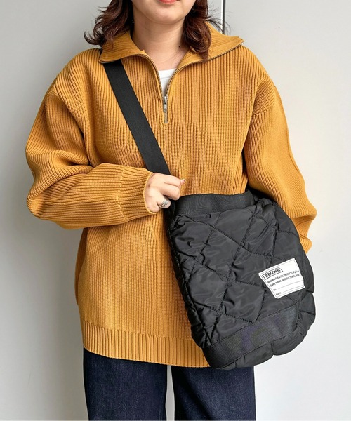 CPCM（シーピーシーエム）の「スポンジニットハーフジップ（ニット/セーター・メンズ・グリーン/アイボリー/オフホワイト/ブラック/マスタード/ネイビー/グレー・MEDIUM/LARGE）」の8枚目の写真