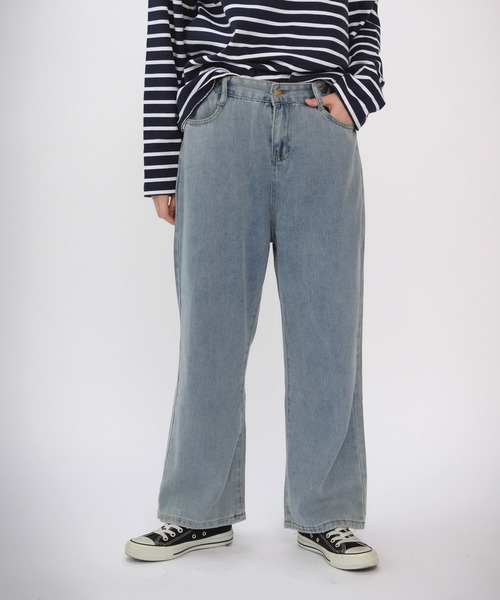 ROOPTOKYO（ループトウキョウ）の「▲flour design denim pants/フラワーデザインデニムパンツ（デニムパンツ・レディース・ライトブルー・L/M/XL）」の18枚目の写真