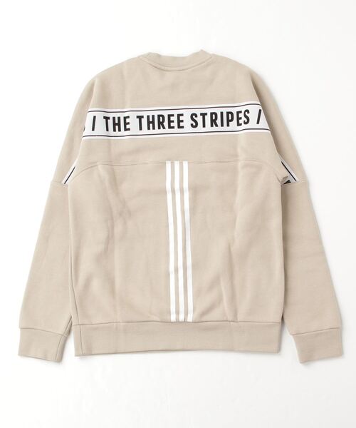 adidas（アディダス）の「adidas/アディダス キッズ スウェット LOGO M WORD 裏起毛クルースウェット オーバーサイズ 裏起毛 フリース IJM05K（スウェット・キッズ・ブラック/ベージュ系その他・XXXS/XXS/XS）」の4枚目の写真