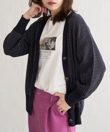 Vネックカーディガン