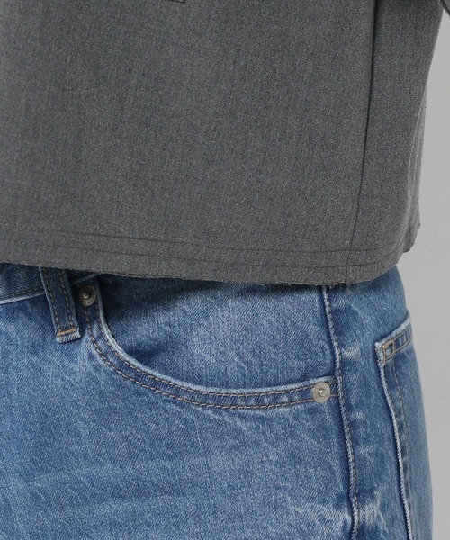 LOWRYS FARM（ローリーズファーム）の「ＴＲクロップドシャツＬＳ　965134（シャツ/ブラウス・レディース・グレー/ネイビー・FREE）」の20枚目の写真