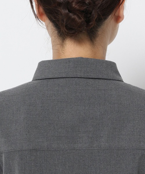 LOWRYS FARM（ローリーズファーム）の「ＴＲクロップドシャツＬＳ　965134（シャツ/ブラウス・レディース・グレー/ネイビー・FREE）」の21枚目の写真