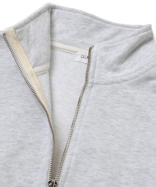 毛玉になりにくい/しっかり素材】裏毛・ハーフZIPスタンドトレーナー