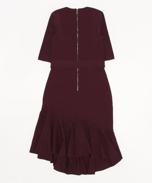 Ted Baker（テッドベーカー）の「SAMALEE ラッフルヘム ニットドレス（ドレス・レディース・レッド系その他・3/0/1/2）」の2枚目の写真