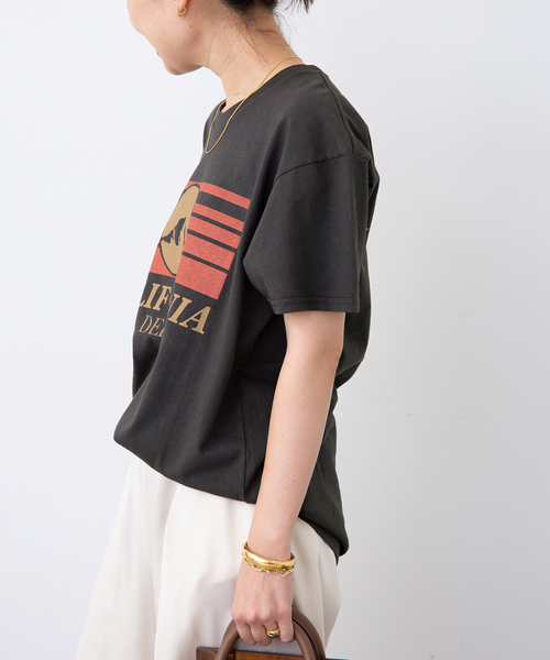 トップス Deuxieme Classe CALUX CD MOUNTAIN TEE CALUX（キャラクス）の「【CALUX/キャラクス】 CD MOUNTAIN TEE