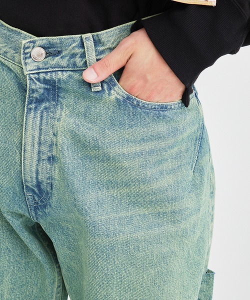 TANAKA(タナカ)の「【TANAKA / タナカ】THE SKATE JEAN TROUSERS/ザスケータージーンズトラウザーズ(デニムパンツ・メンズ・パープル/グリーン・30inch/28inch)」の4枚目の写真