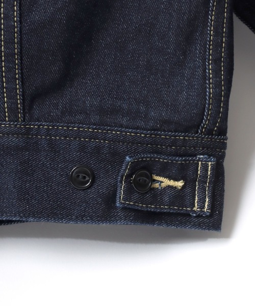 Lee（リー）の「Lee/リー DENIM BLANKET LINED STORM RIDER JACKET/デニムストームライダージャケット/裏ブランケット/襟コーデュロイ/101LJ/レディース メンズ（デニムジャケット・メンズ・ワンウォッシュ・M/L/XL）」の10枚目の写真