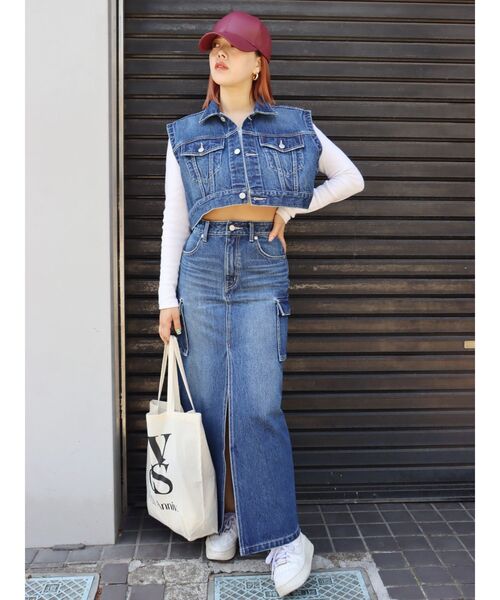 EVRIS（エヴリス）の「フェイクレザーキャップ（キャップ・レディース・ブラック/レッド・FREE）」の8枚目の写真