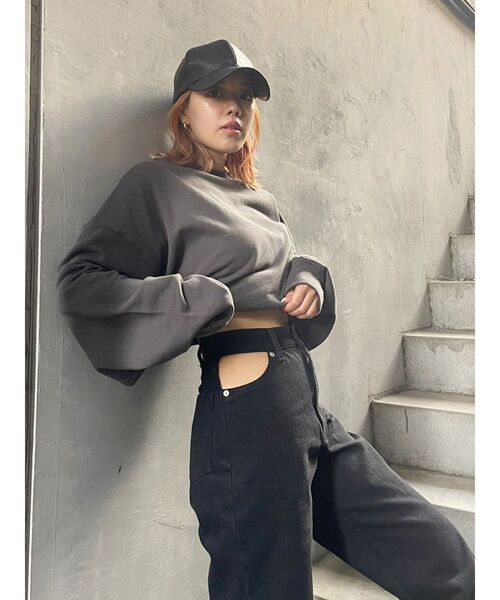 EVRIS（エヴリス）の「フェイクレザーキャップ（キャップ・レディース・ブラック/レッド・FREE）」の19枚目の写真