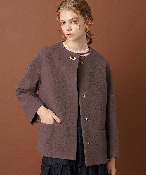 DRESSTERIOR ドレステリア リボンノーカラーショートジャケット ボレロ JKT DRESSTERIOR（ドレステリア）の「◇ノーカラーショートジャケット