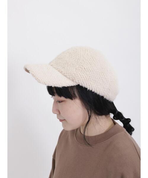 Samansa Mos2（サマンサ モスモス）の「ボアシャギーキャップ（ハット・レディース・モカ/オフホワイト・F）」の4枚目の写真