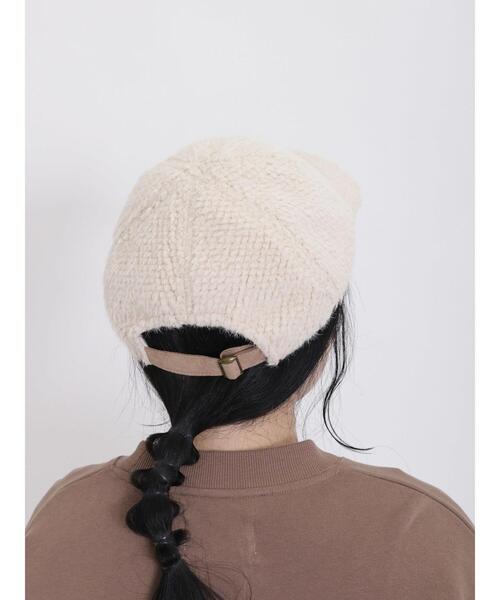 Samansa Mos2（サマンサ モスモス）の「ボアシャギーキャップ（ハット・レディース・モカ/オフホワイト・F）」の6枚目の写真