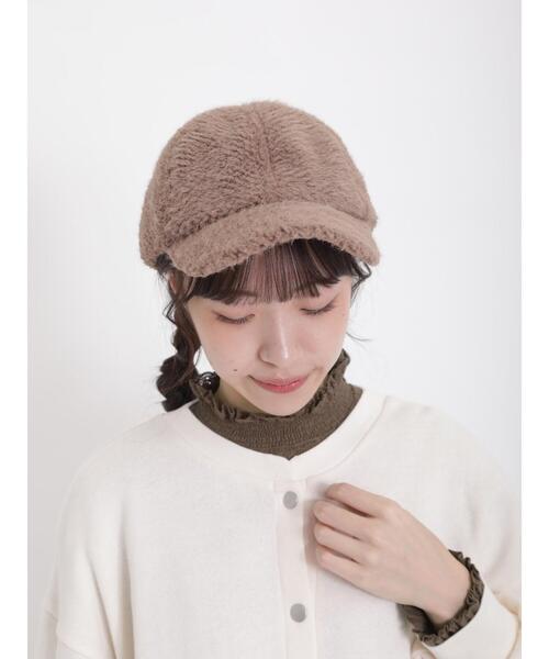 Samansa Mos2（サマンサ モスモス）の「ボアシャギーキャップ（ハット・レディース・モカ/オフホワイト・F）」の8枚目の写真