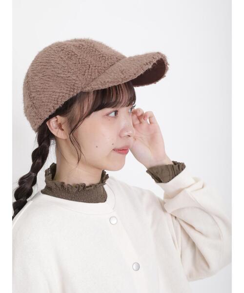 Samansa Mos2（サマンサ モスモス）の「ボアシャギーキャップ（ハット・レディース・モカ/オフホワイト・F）」の9枚目の写真