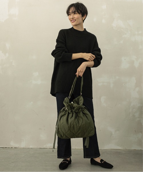 OPAQUE.CLIP（オペークドットクリップ）の「◆8color/ミドルゲージハイネックニット ≪COFIL/コフィル≫【洗濯機洗い可】（ニット/セーター・レディース・ブラック/ナチュラル/ブルー/スモーキーグリーン系/ピンク系9/ライトパープル/ピンク系/オレンジ系その他5/グレー・40/38/42/36）」の15枚目の写真